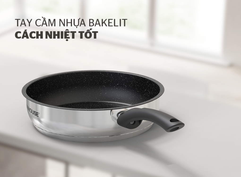 Chảo Inox 5 Đáy Sunhouse IN20M4 1