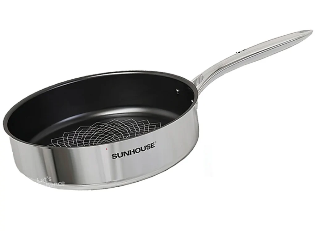 Chảo Inox 3 lớp Ultra Titanium Sunhouse STI26M