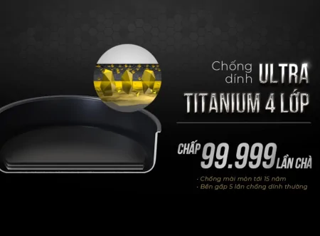 Chảo Inox 3 lớp Ultra Titanium Sunhouse STI26M 1