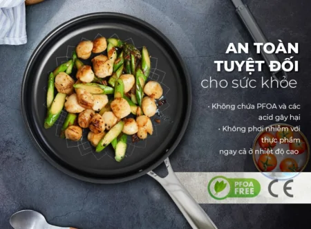 Chảo Inox 3 lớp Ultra Titanium Sunhouse STI26M 2