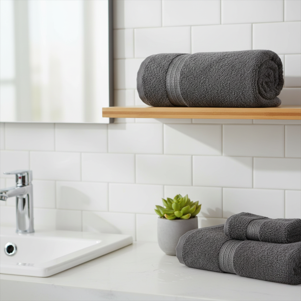 Khăn Tắm Purely Indulgent 1630990 X&aacute;m