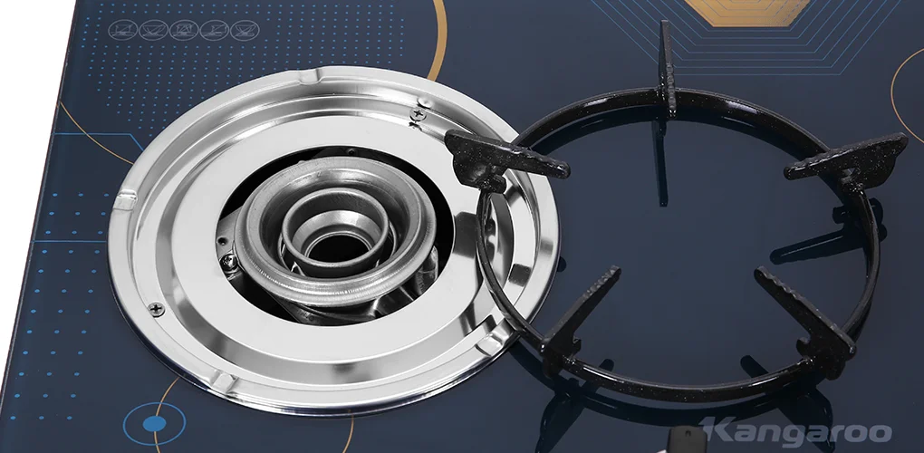 Bếp Gas Đôi Âm Kính Kangaroo KG536B 4