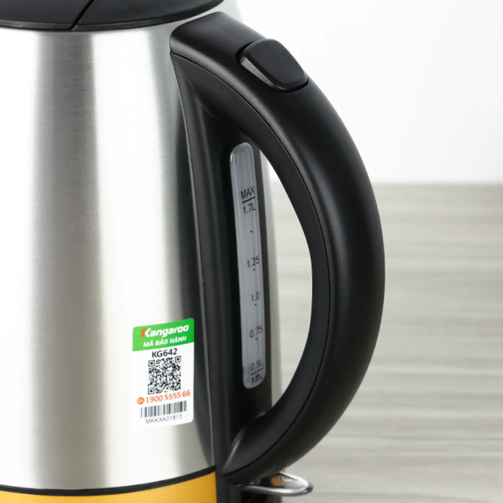 Bình Đun Siêu Tốc Inox Kangaroo KG642 1.7 Lít 4