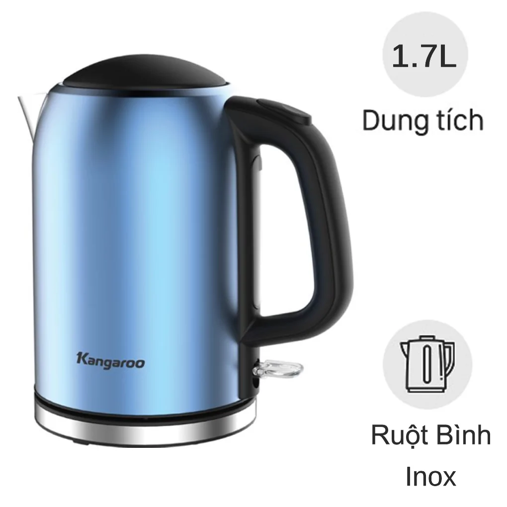 Bình Đun Siêu Tốc Inox Kangaroo KG17K1 1.7 Lít