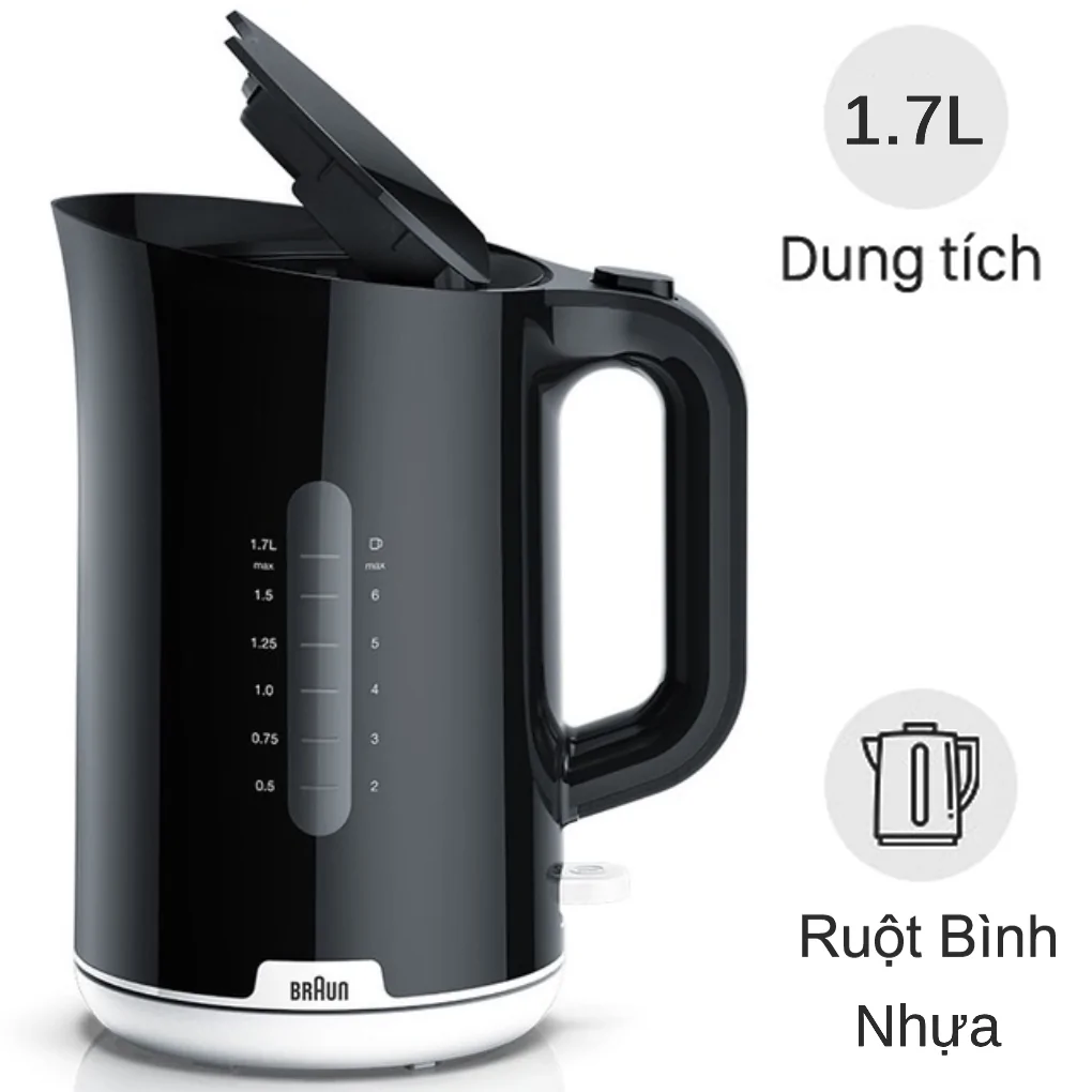 Ấm Đun Siêu Tốc Braun WK1100BK
