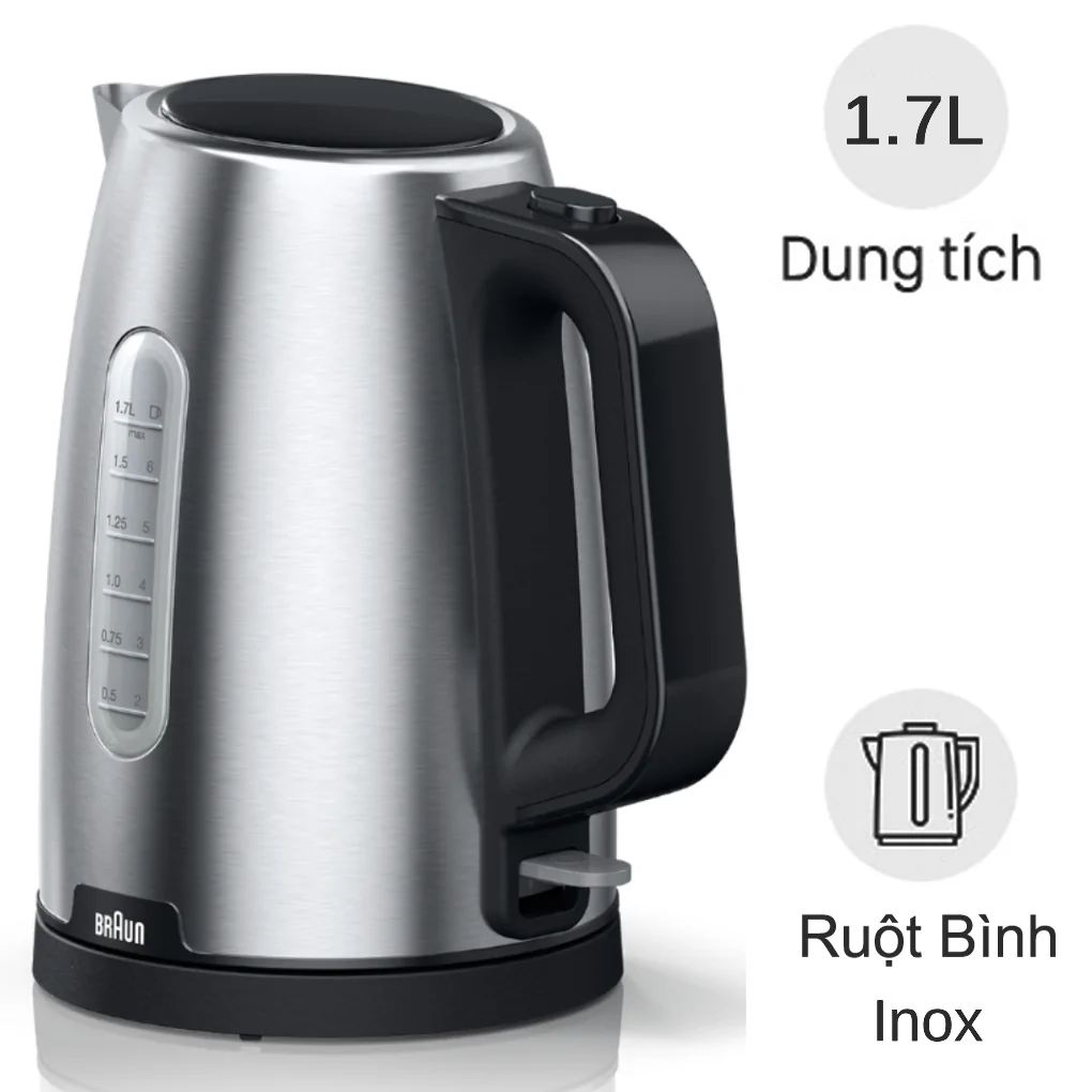 Ấm Đun Siêu Tốc Braun WK1500BK