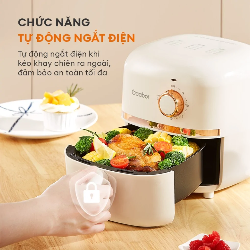 Nồi Chiên Không Dầu Gaabor AF20M-YE01A 4