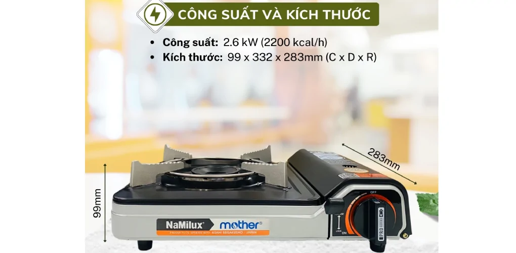 Bếp Gas Mini Namilux-Mother NH-P3111PF 4