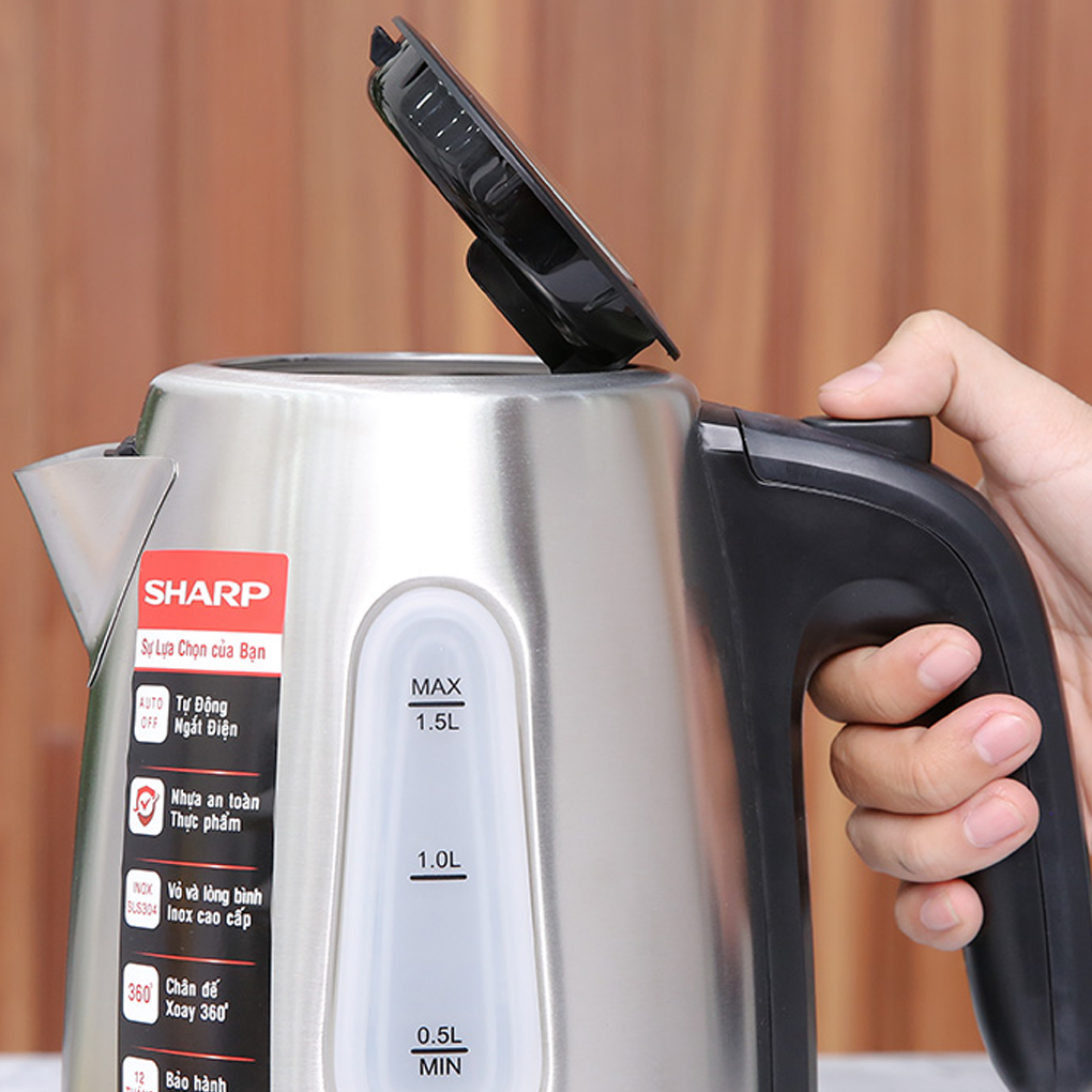 Bình Đun Siêu Tốc Sharp EKJ-15EVS-ST 3