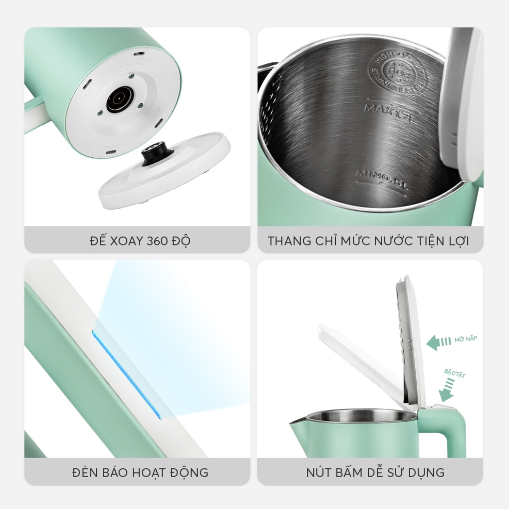 Ấm Đun Nước Siêu Tốc Elmich KEE 1774B 1.7 Lít 16