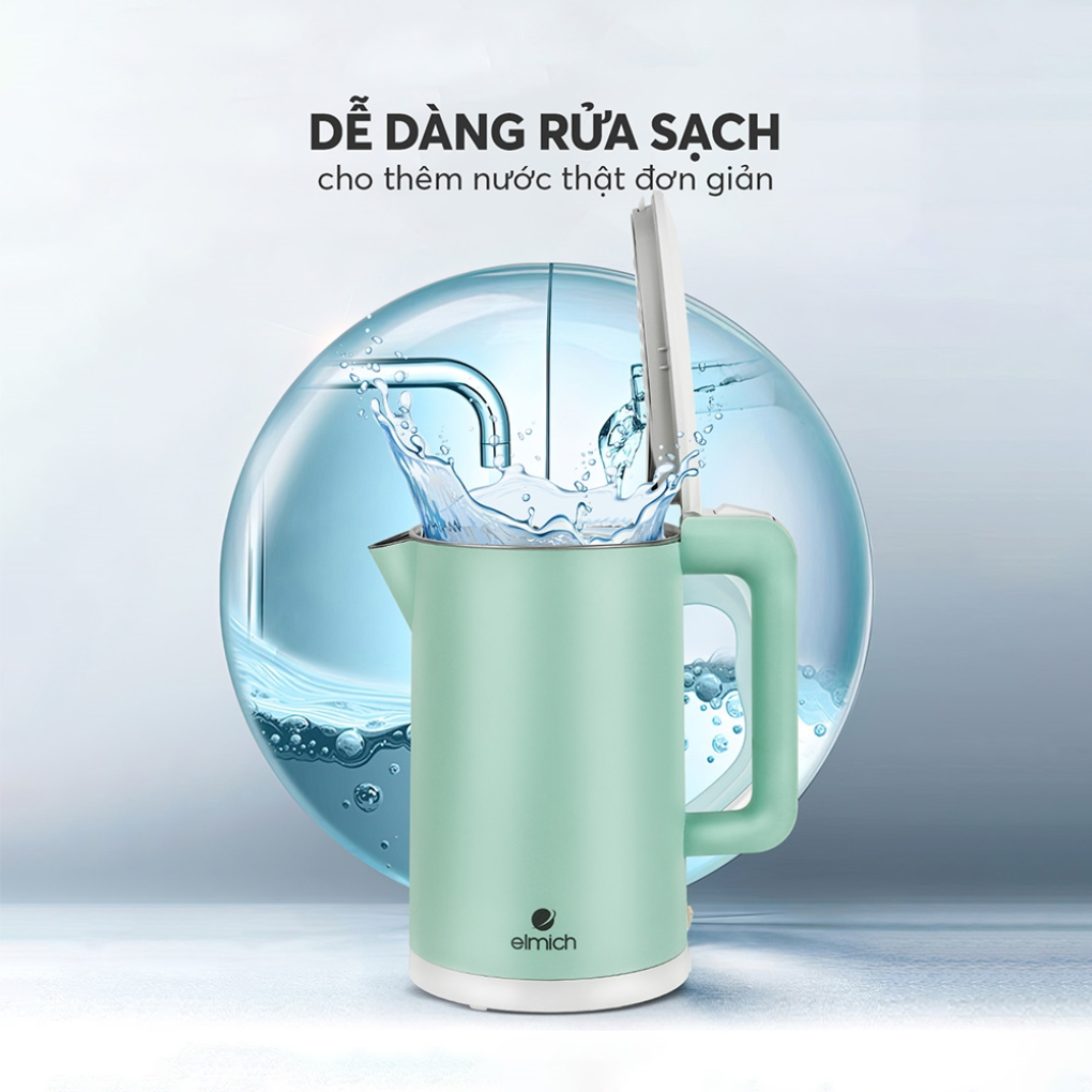 Ấm Đun Nước Siêu Tốc Elmich KEE 1774B 1.7 Lít 18