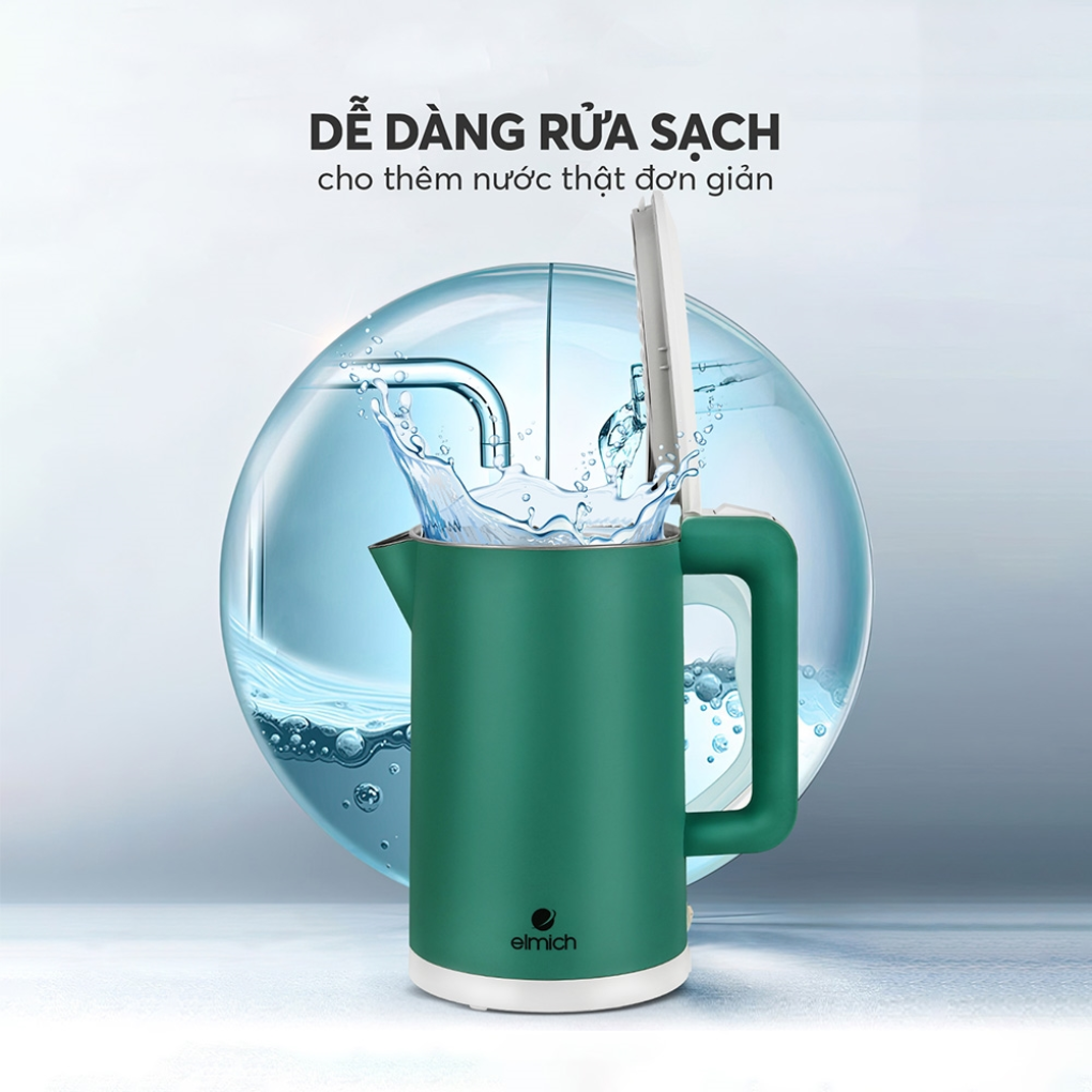 Ấm Đun Nước Siêu Tốc Elmich KEE 1774G 1.7 Lít 18