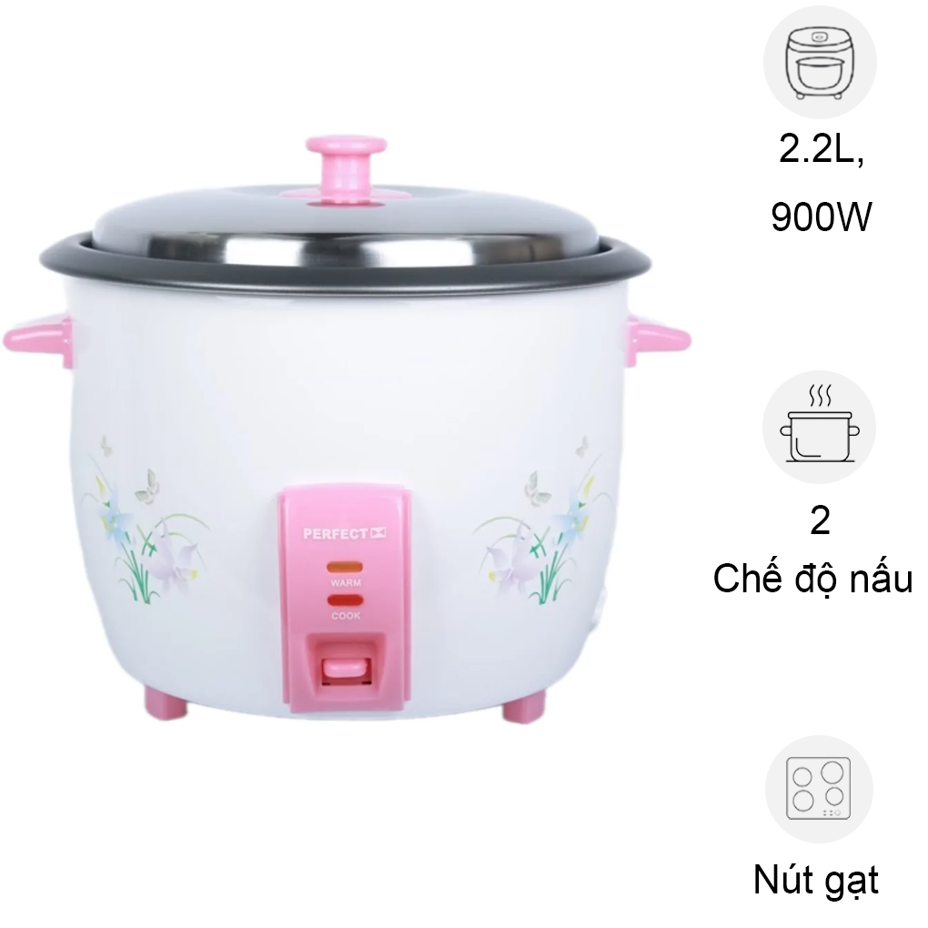 Nồi Cơm Nắp Rời PF-CR22 2.2 Lít