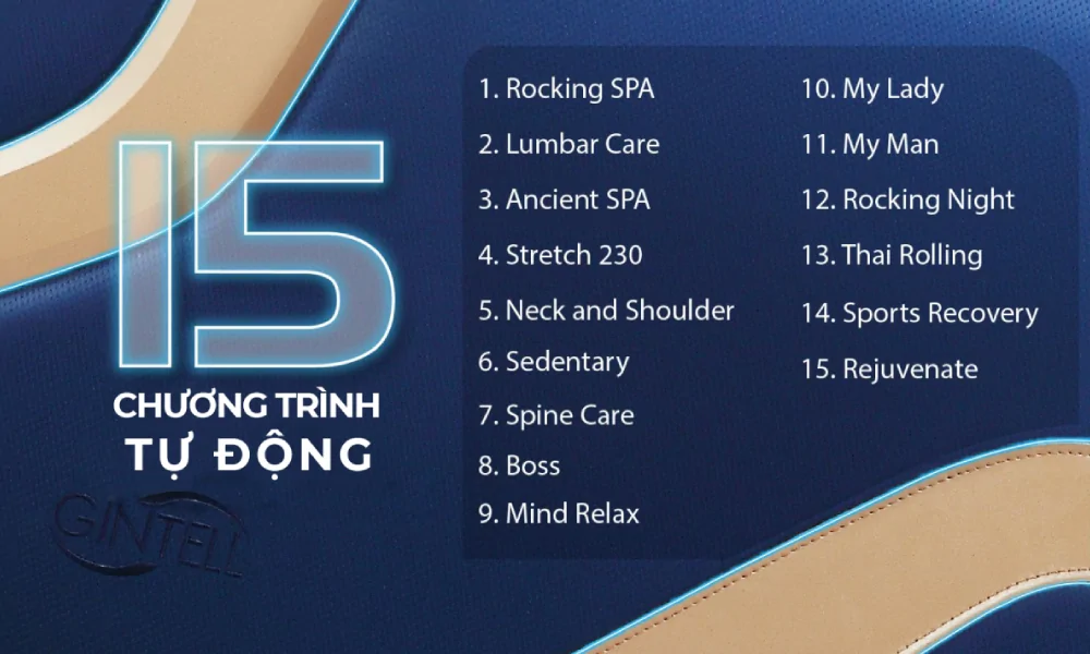 Ghế Massage Gintell S3 GT9933 8