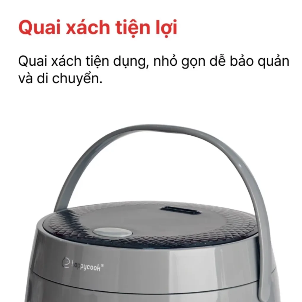 Nồi Cơm Nắp Gài Happy Cook HCJ-120G 1.2 Lít 8