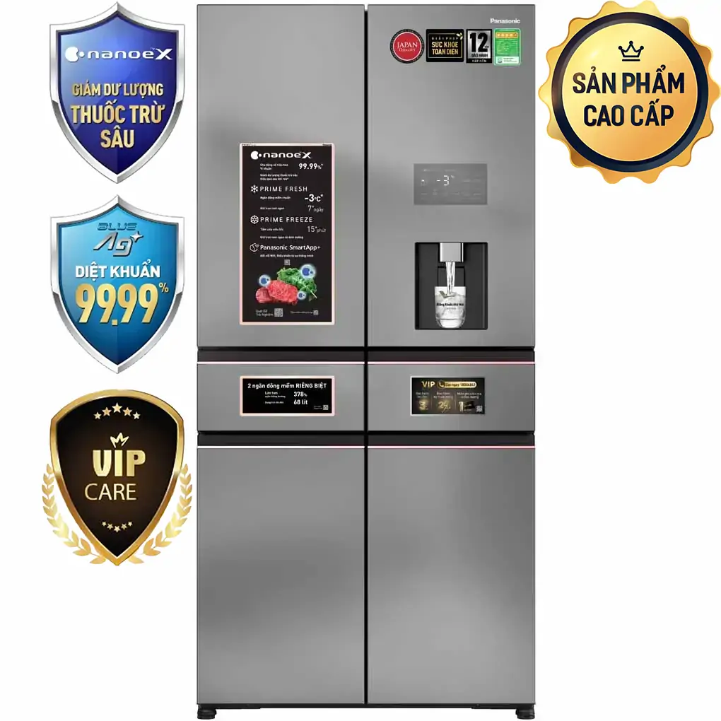 Tủ Lạnh Panasonic Inverter 650 Lít PRIME+ Edition NR-WY720ZHHV