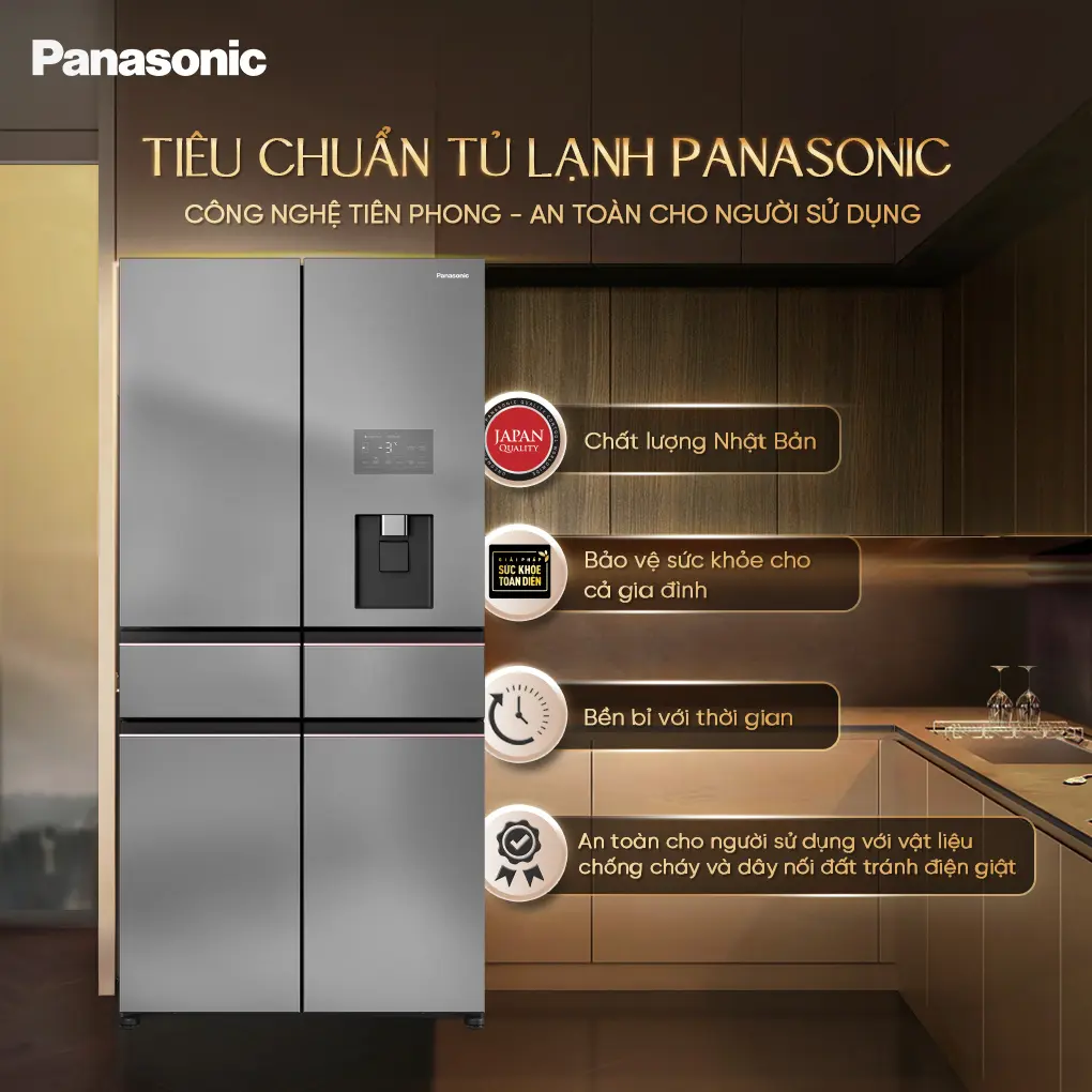 Tủ Lạnh Panasonic Inverter 650 Lít PRIME+ Edition NR-WY720ZHHV 0