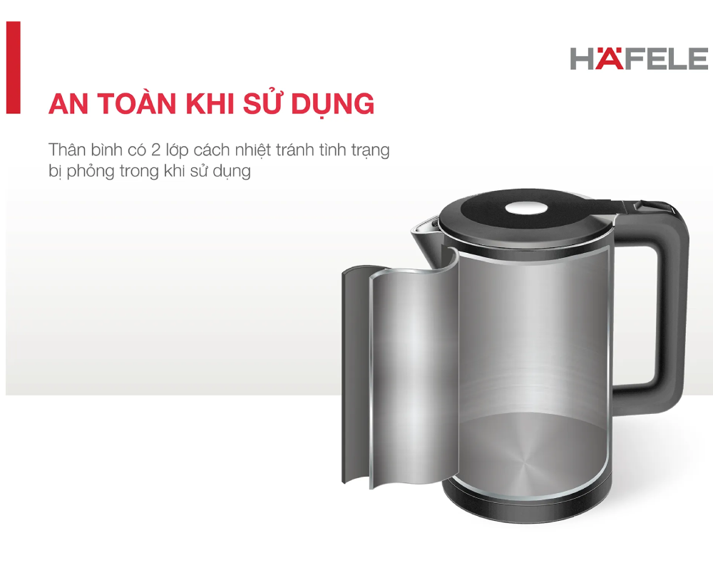 Ấm Đun Nước Hafele HS-K1705DB/ 535.43.548 8