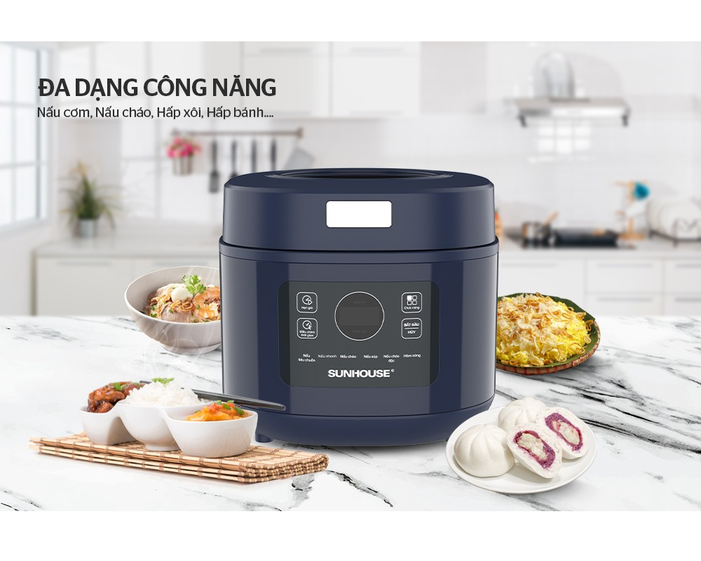 Nồi Cơm Điện Tử Sunhouse SHD8802 1 Lít 2