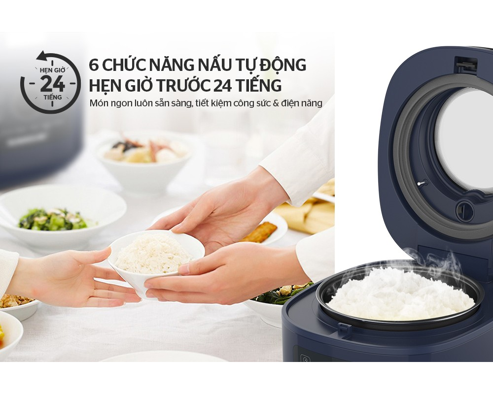 Nồi Cơm Điện Tử Sunhouse SHD8802 1 Lít 3