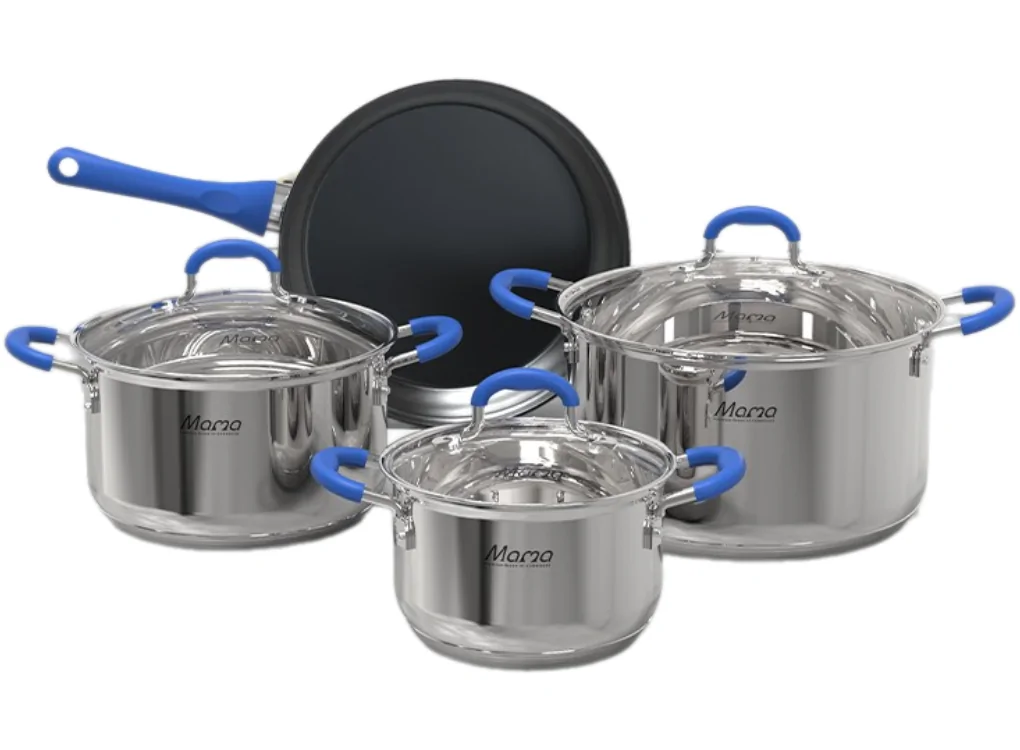 Bộ Nồi Chảo Inox 5 Đáy Mama SHG509