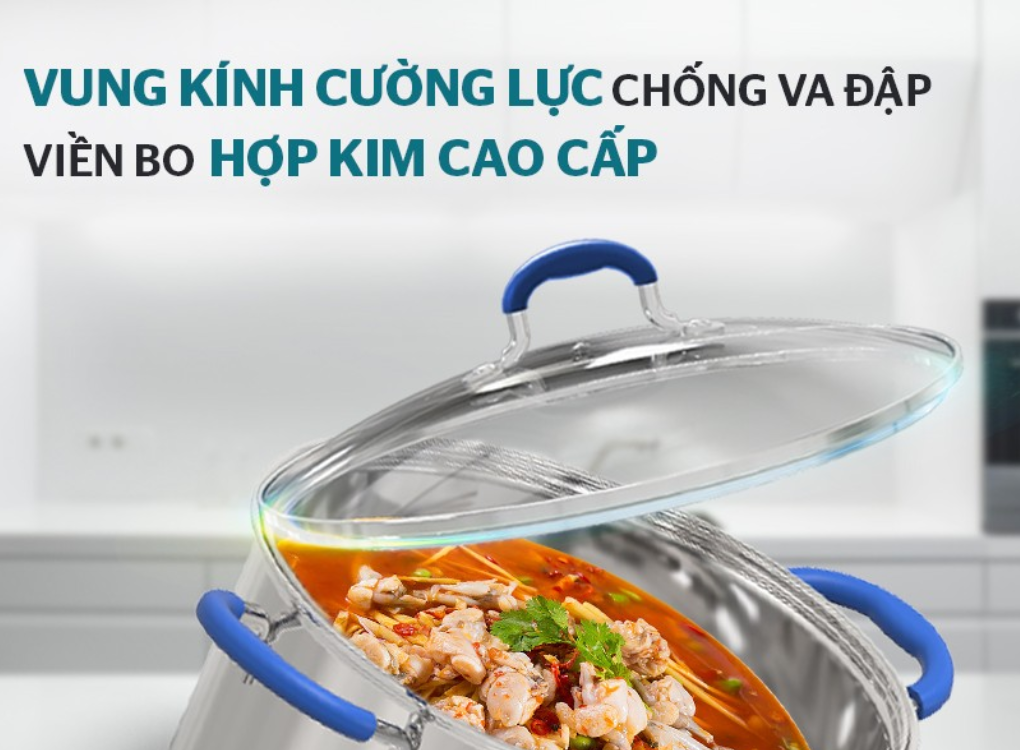 Bộ Nồi Chảo Inox 5 Đáy Sunhouse Mama SHG509 2