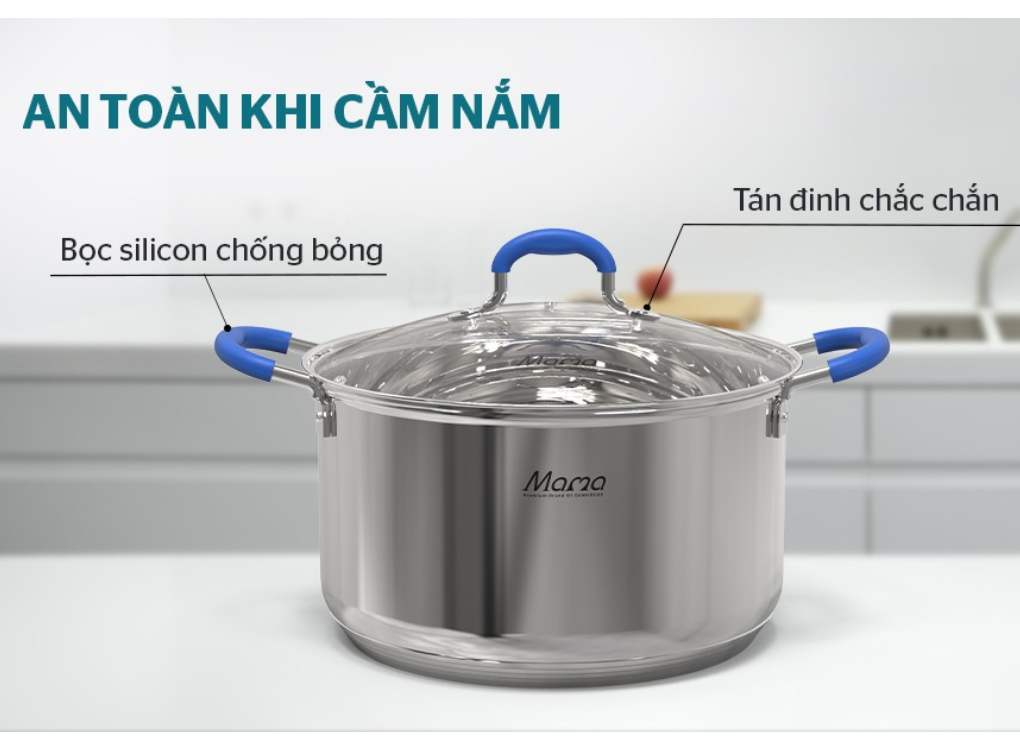 Bộ Nồi Chảo Inox 5 Đáy Sunhouse Mama SHG509 3