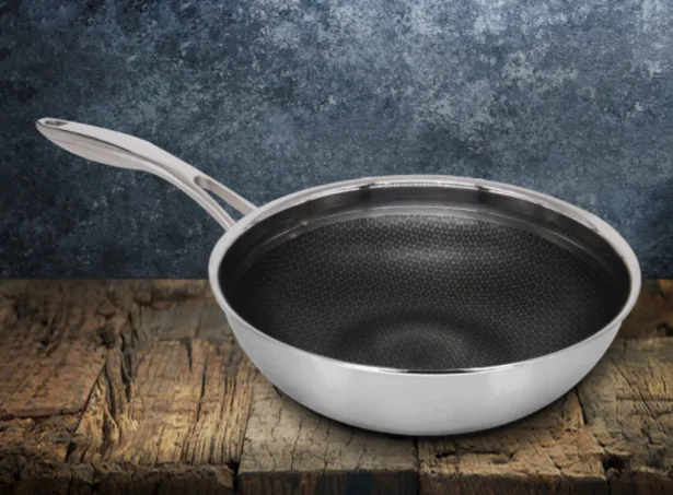 Chảo Sâu Kims Cook Blackcube Inox 3 lớp Đáy Từ Chống Dính 24cm