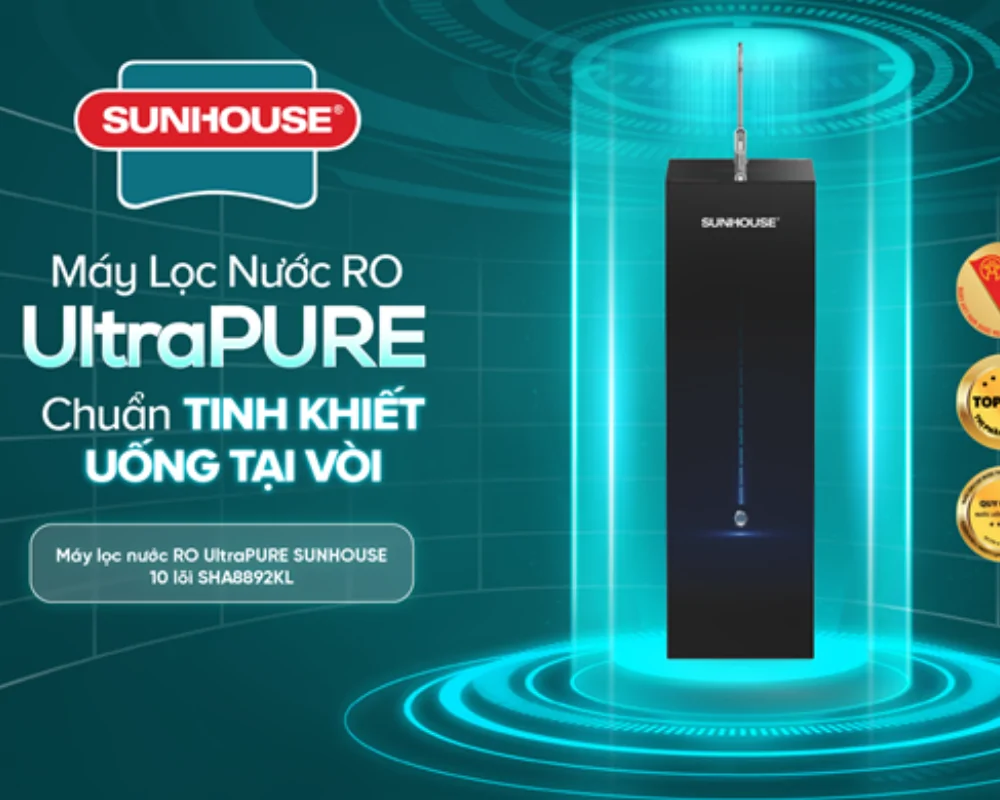 Máy Lọc Nước RO UltraPURE 10 Lõi Sunhouse SHA8892KL 6