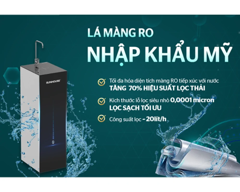 Máy Lọc Nước RO UltraPURE 10 Lõi Sunhouse SHA8892KL 9