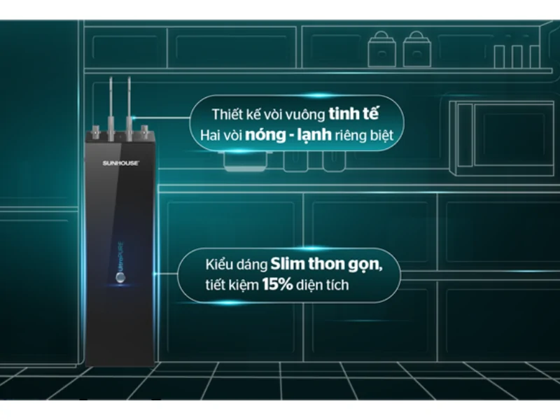 Máy Lọc Nước RO UltraPURE Nóng Lạnh 10 Lõi Sunhouse SHA76212KL 9