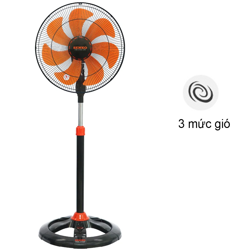 Quạt Đứng DTS1607 - Đen Cam