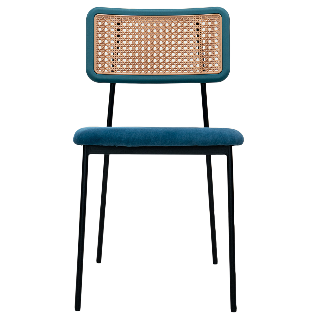 Ghế Nhựa Rattan SL-7027 Vuông Xanh 0