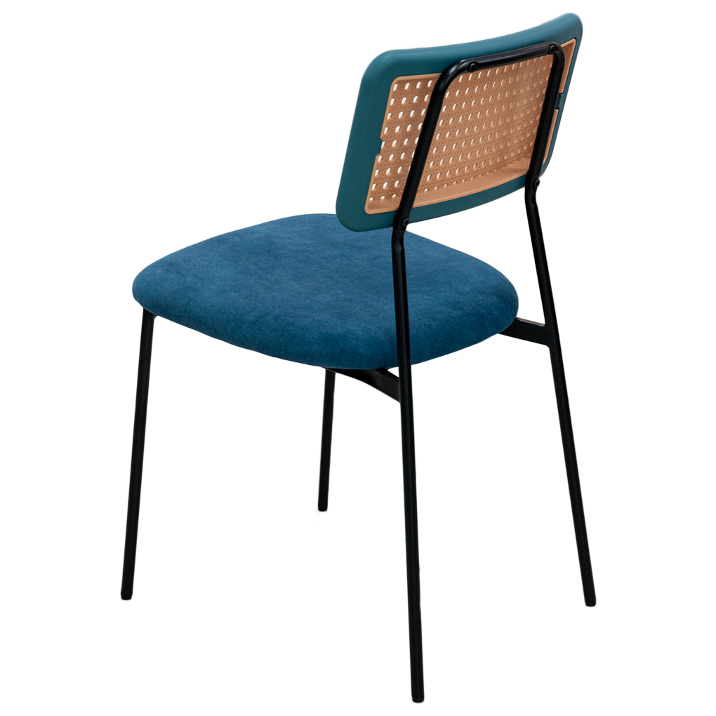 Ghế Nhựa Rattan SL-7027 Vuông Xanh 3