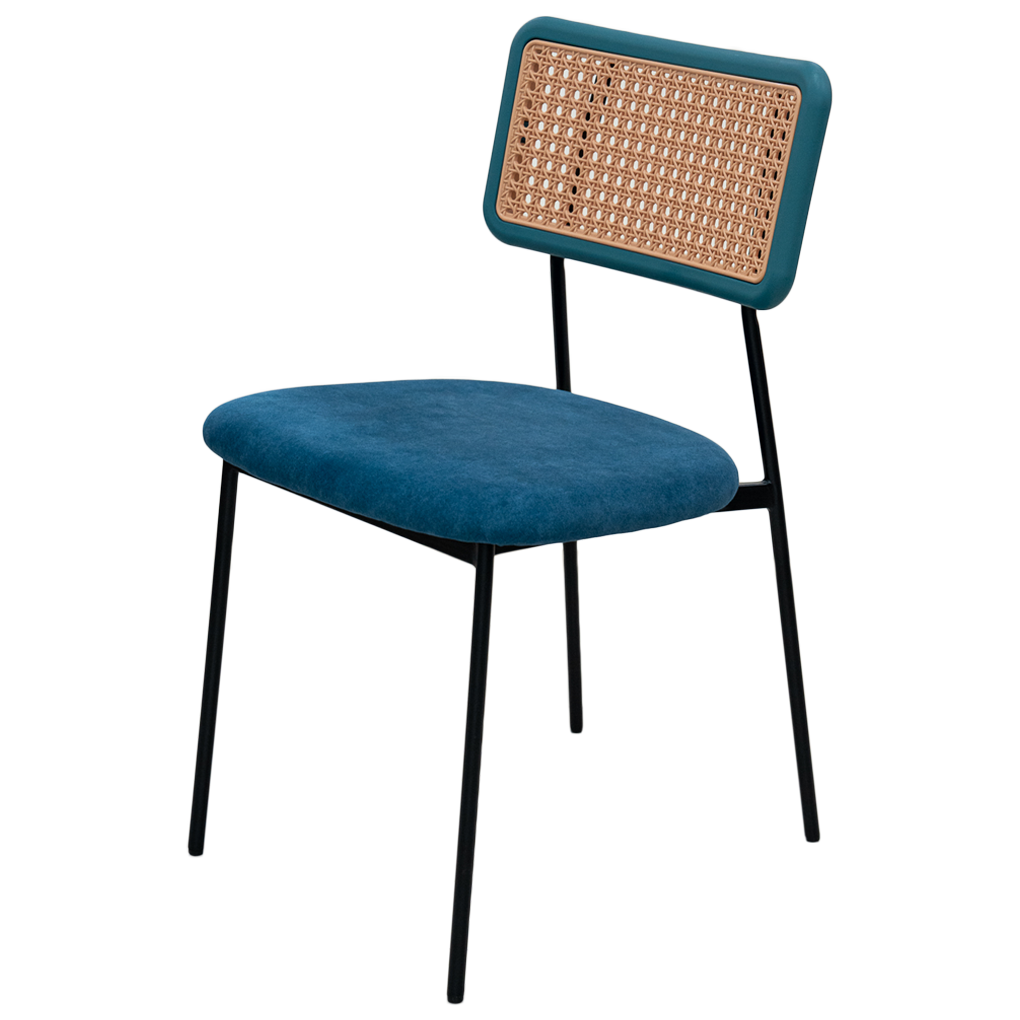 Ghế Nhựa Rattan SL-7027 Vuông Xanh 4