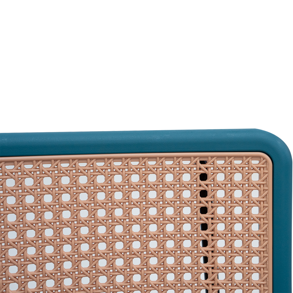 Ghế Nhựa Rattan SL-7027 Vuông Xanh 5