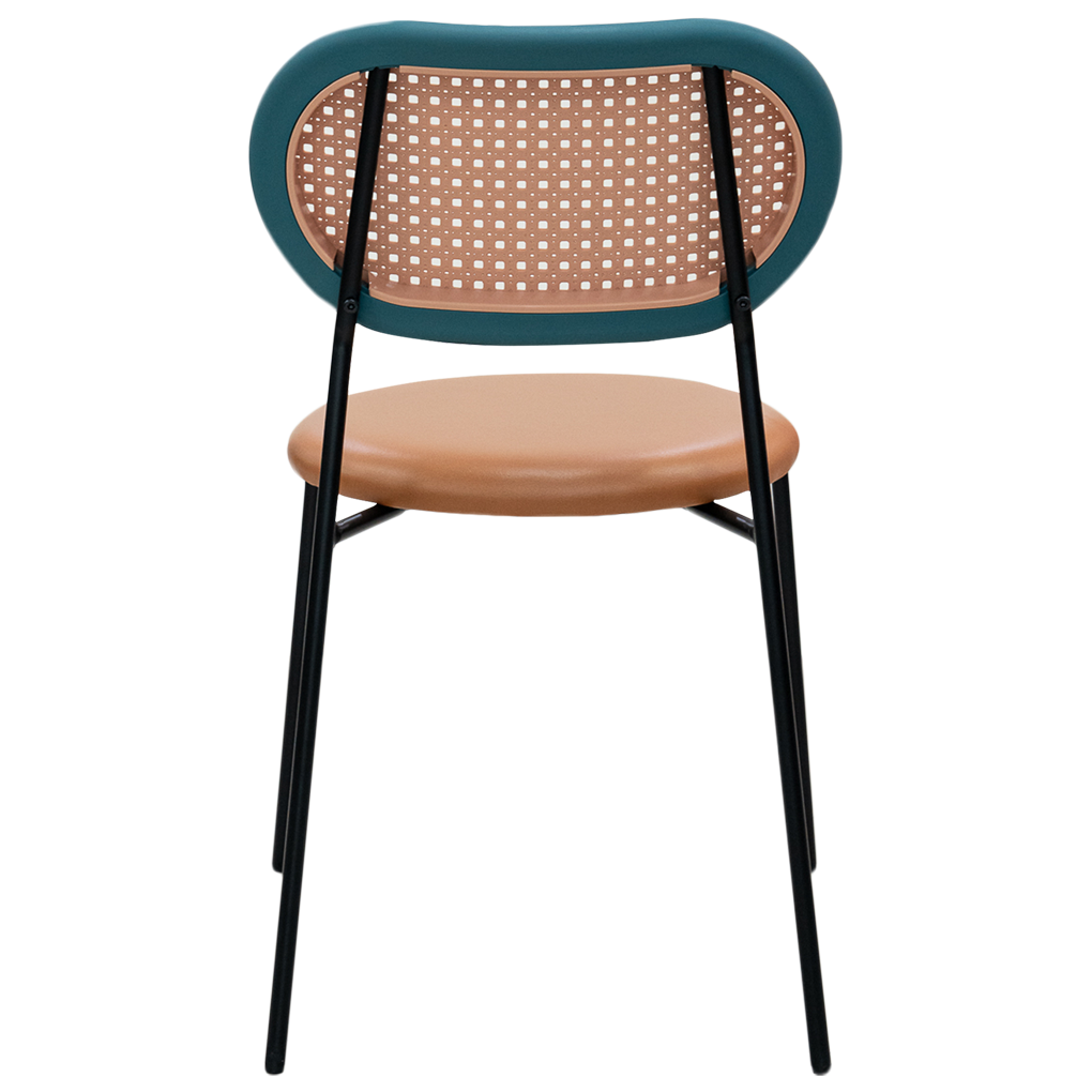 Ghế Nhựa Rattan SL-7026 Tròn Xanh 3