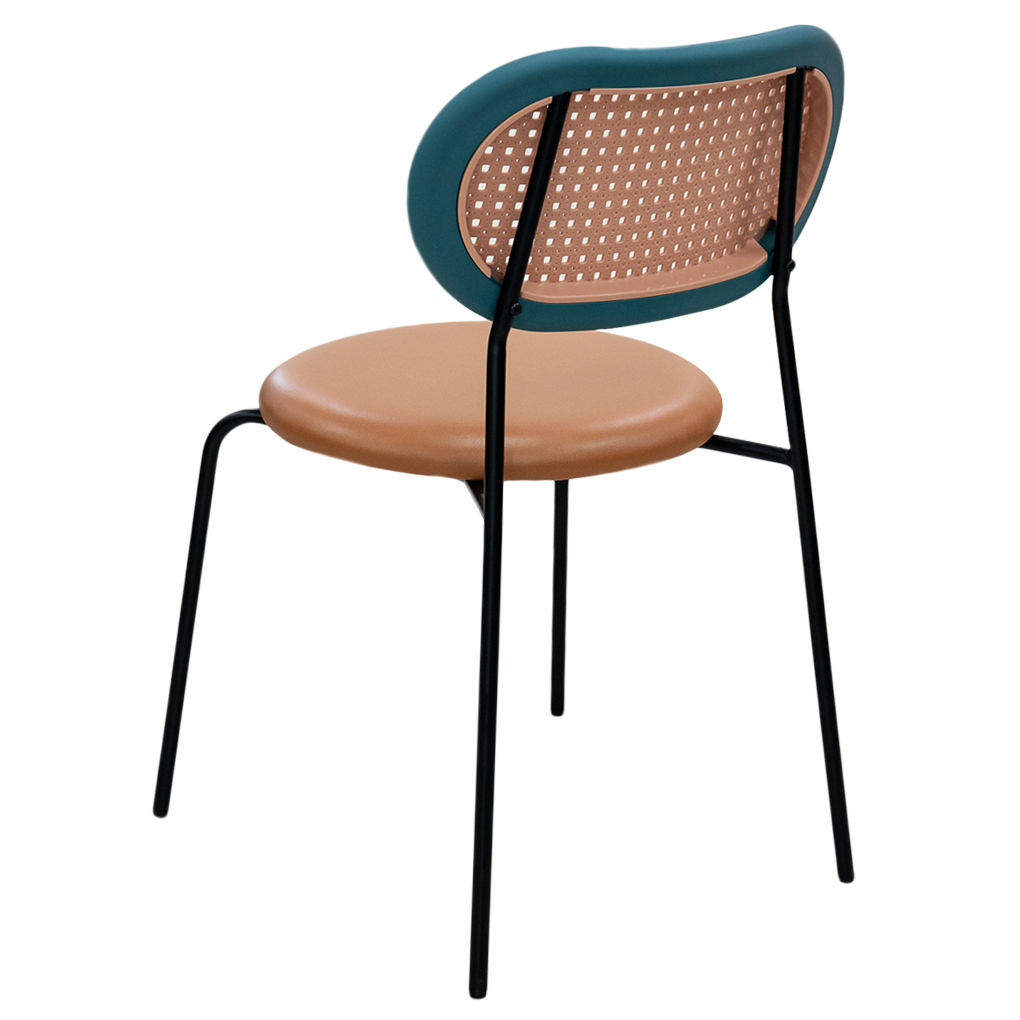 Ghế Nhựa Rattan SL-7026 Tròn Xanh 4