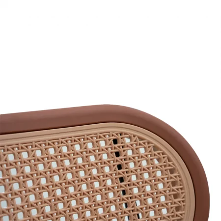 Ghế Nhựa Rattan SL-7026 Tròn Nâu 5