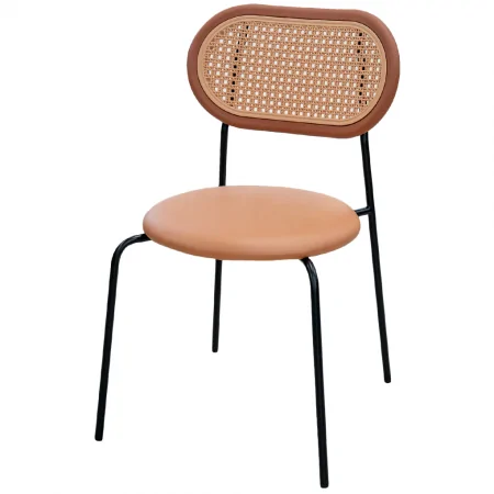 Ghế Nhựa Rattan SL-7026 Tròn Nâu 1