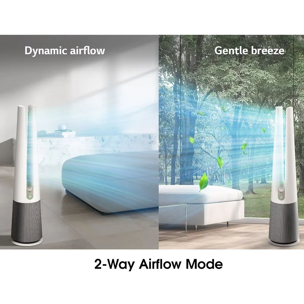 Máy Lọc Không Khí LG PuriCare Aero Tower Hit FS15GPBK0 Màu Be 11