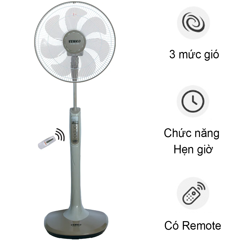 Quạt Đứng DR1608 - Kem Nâu