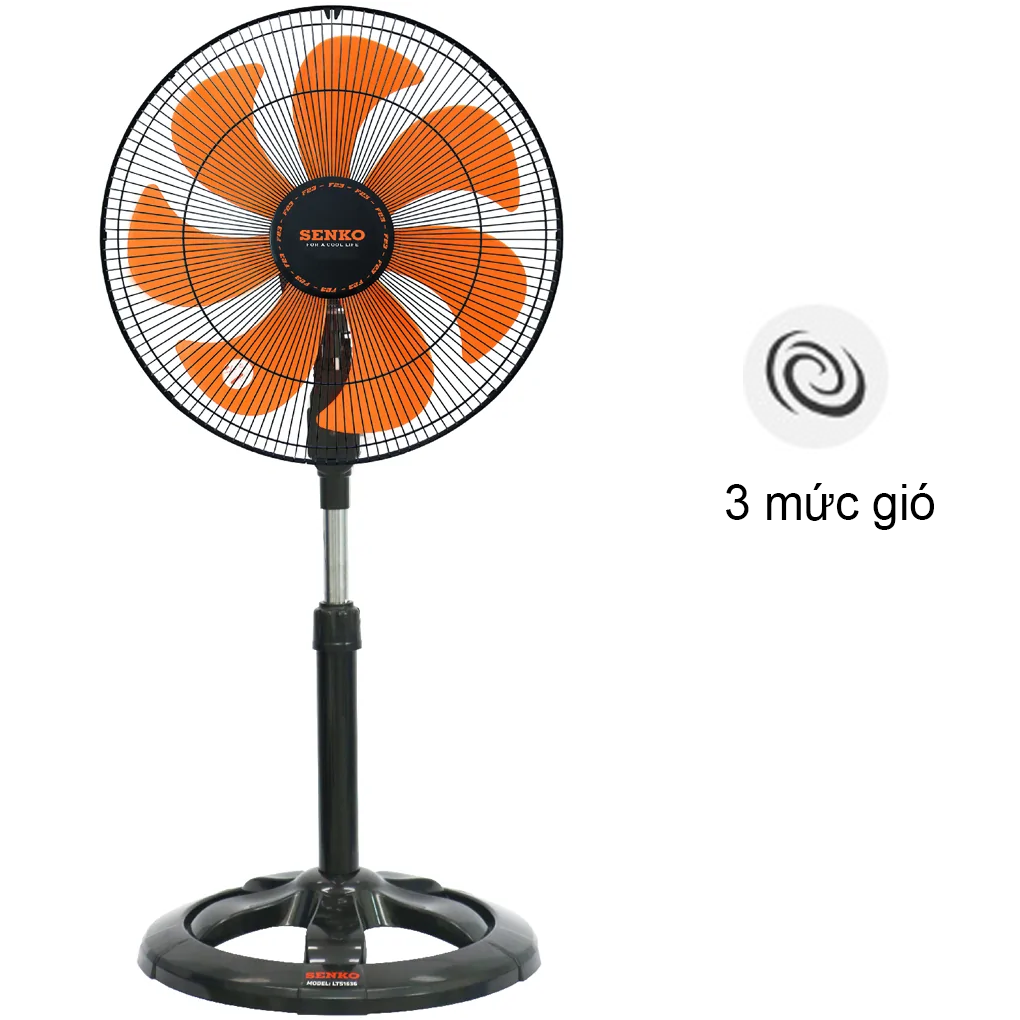 Quạt Lỡ LTS1636 - Đen Cam