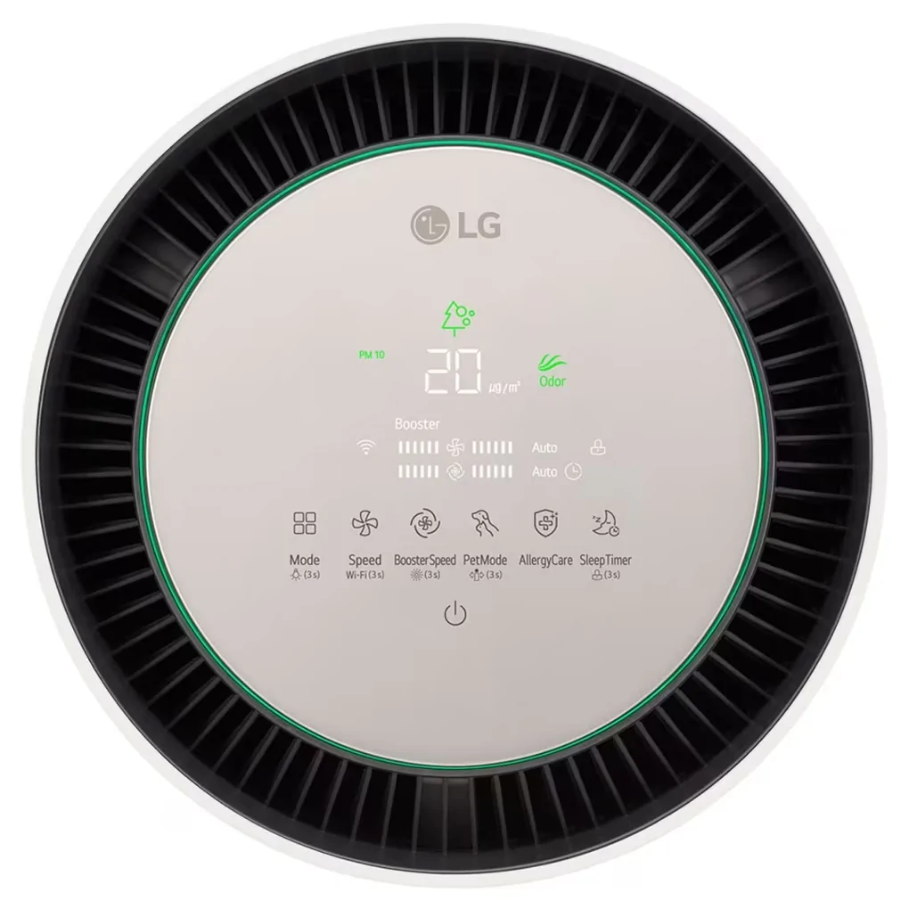 Máy Lọc Không Khí LG 360 Độ Alpha 1 Tầng Màu Vàng Be AS65GDBY0 0