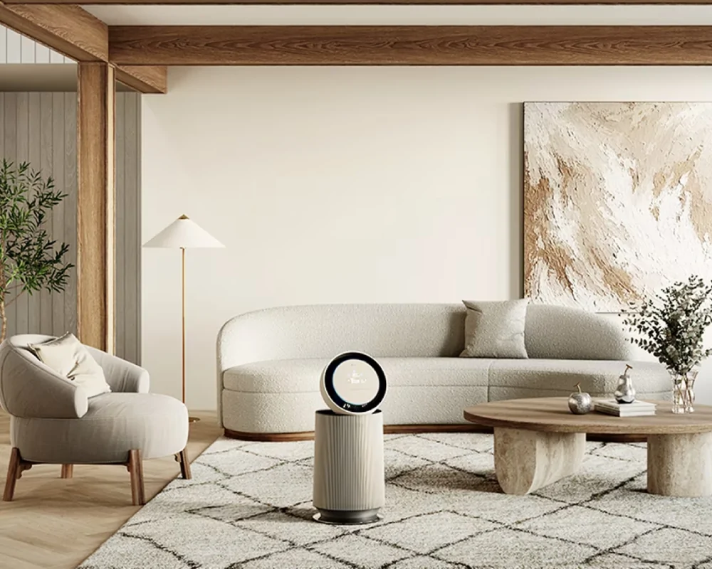 Máy Lọc Không Khí LG 360 Độ Alpha 1 Tầng Màu Vàng Be AS65GDBY0 16