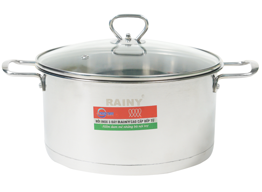 Bộ 3 Nồi Inox 3 Đáy Rainy RN636DK 0