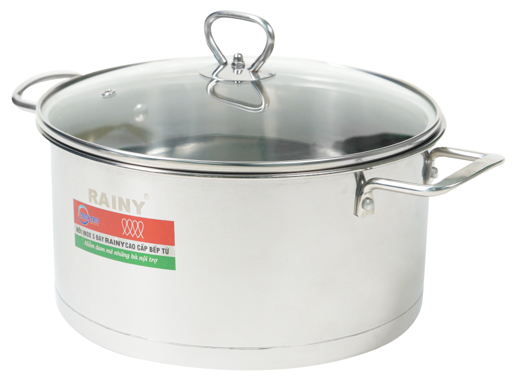 Bộ 3 Nồi Inox 3 Đáy Rainy RN636DK 1