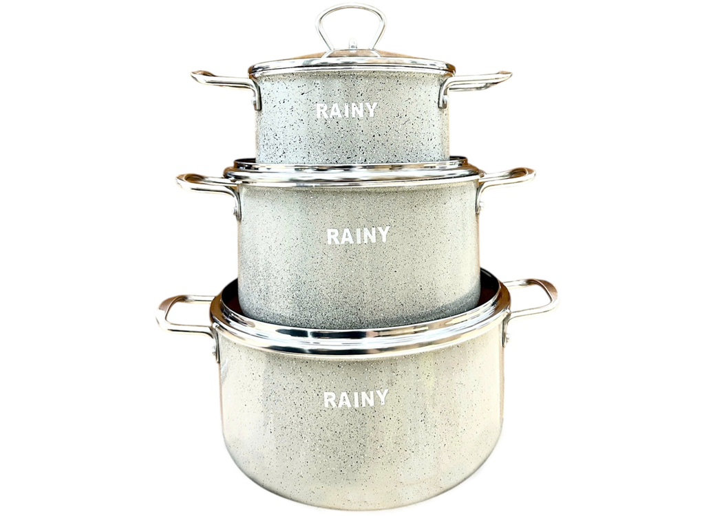 Bộ 3 Nồi Nhôm Đáy Từ Rainy RN2589KTT 0
