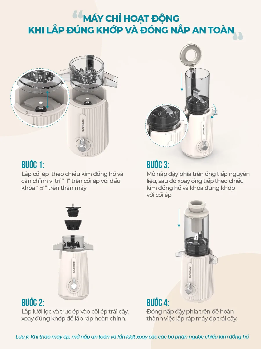 Máy Ép Chậm Sunhouse SHD5516 11