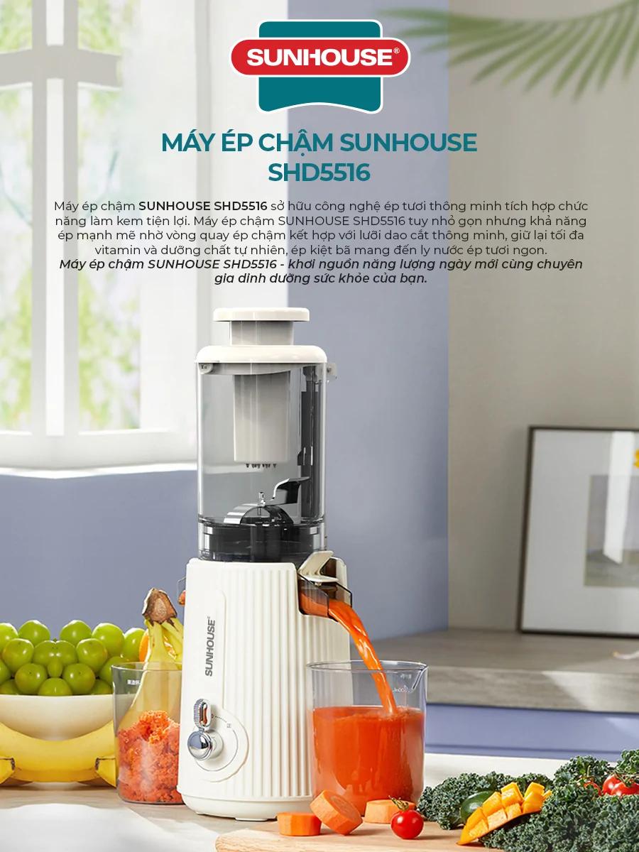 Máy Ép Chậm Sunhouse SHD5516 5
